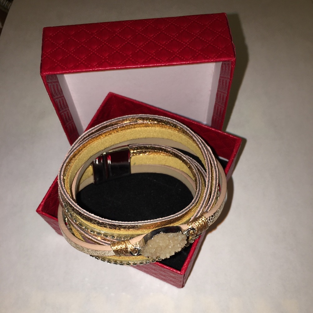NWT!!! Leather Wrap Bracelet